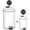 White, variant on Innovaze 3.2 and 0.8 Gallon Trash Can Combo, Round Step On Office and Bathroom Trash Can, Black