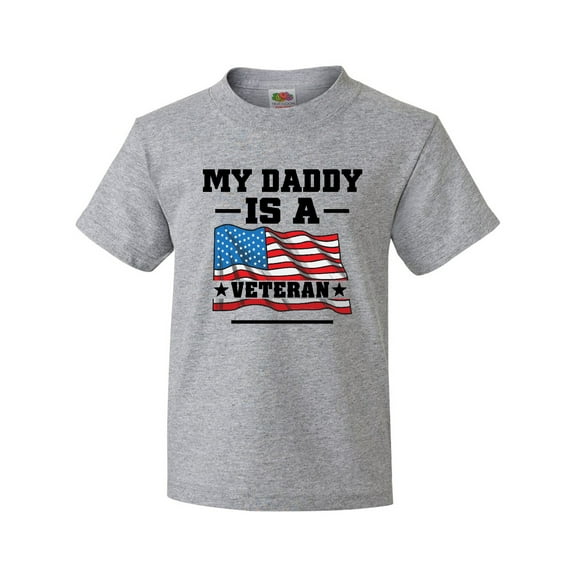 Inktastic My Daddy is a Veteran Youth T-Shirt