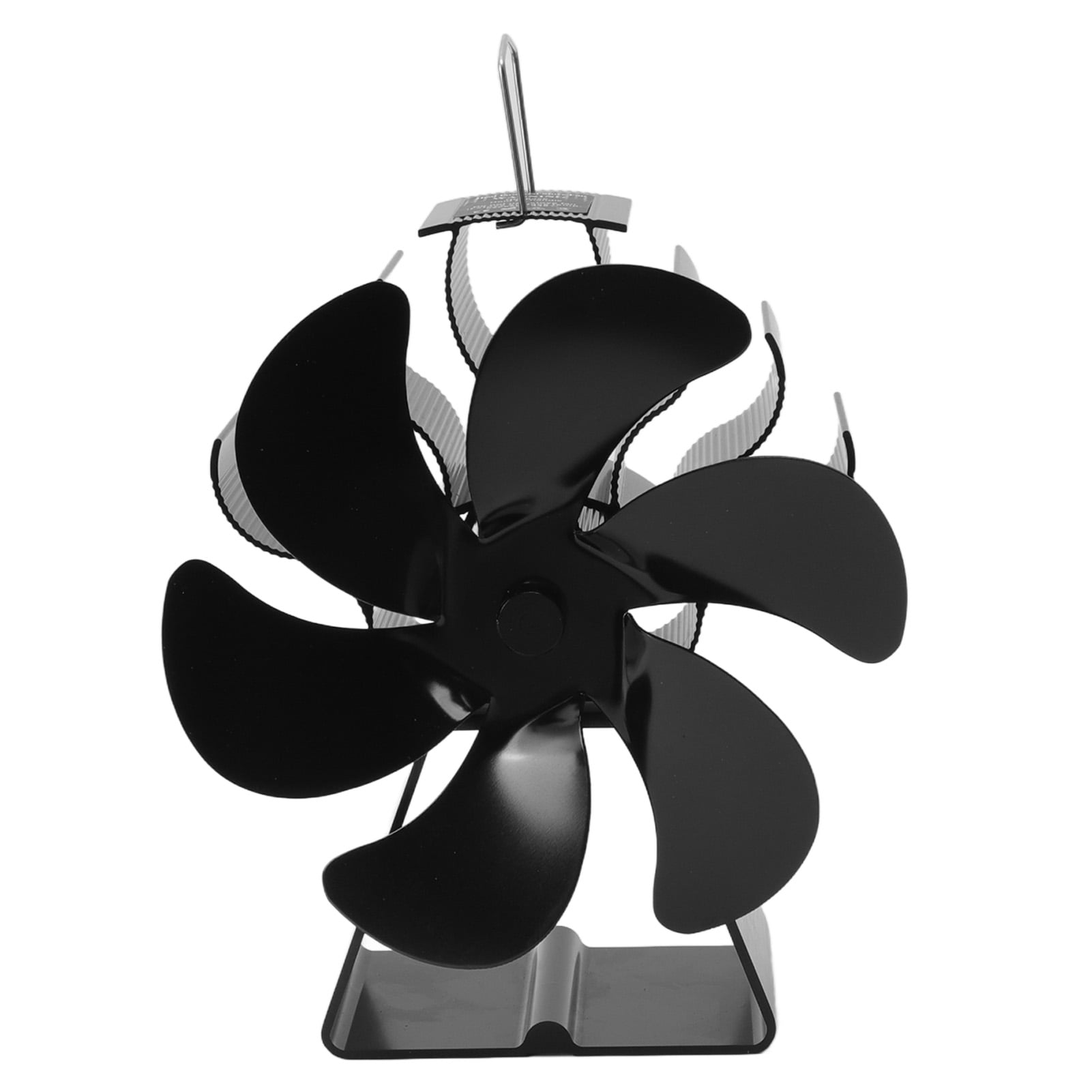 Heat Powered Stove Fan, 1400rpm Speed Aluminum Alloy 6 Blades Fireplace