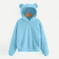 thumbnail image 2 of fatyb Kids Fuzzy Fleece Hoodies Pullover with Pockets Long Sleeve Sherpa Sweatshirts for Boys Girls, 2 of 7