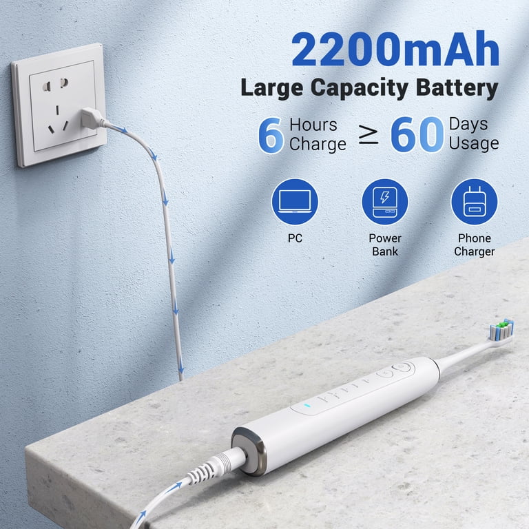 NEXPURE Sonic Electric Toothbrush, 60-Day Battery, 5 Modes photo 2