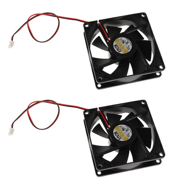 Ventidor Silencioso de Doble Rodamiento de de 80 Mm, Ventidores de Refrigeración de Caja V 80 X 80 X 25 Mm para Cajas de Computa shamjiam Cpu Fan111