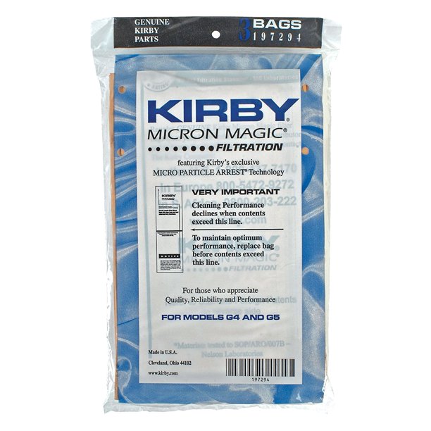 Kirby Vacuum Bags Micron Magic 18 Pack Oem Part 197394 Walmart Com Walmart Com