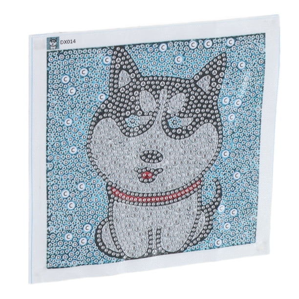 Kits De Arte De Diamantes, Juego De Pintura De Diamantes Husky De Dibujos Animados De Interacción Entre Padres E Hijos DIY Respetuoso Con El Medio Ambiente Para La Sala De Estar ANGGREK Otros