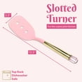 thumbnail image 6 of Paris Hilton Slotted Turner Jewel Shaped Handle Nylon Kitchen Spatula, 6 of 9