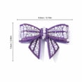 thumbnail image 2 of 2 Pack 3D Pearl Bow Christmas Ornaments, Non‑Woven Fabric Beaded Hanging Bow Decor for Christmas Tree, Wreath, Gift Box & Holiday Home Decor, 2 of 8