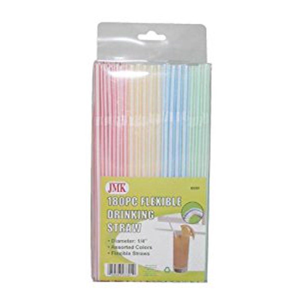 FLEXIBLE STRAWS 180CT