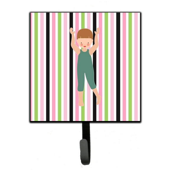 Carolines Treasures BB5193SH4 Dancer Bikatard Brown Hair Leash or Key Holder Single Hook multicolor