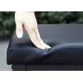 thumbnail image 4 of Entryway Shoe Rack with Cushioned Seat, 2 Shelves Storage Bench w/Faux Leather Top, Black, 4 of 6