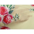 thumbnail image 4 of oneOone Organic Cotton Voile Fabric Leaves & Peach Floral Watercolor Printed Fabric 1 Yard 42 Inch Wide, 4 of 4