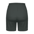 thumbnail image 4 of Cotton Stretchy Shorts for Women Casual Summer Tummy Control Workout Gym Athletic Running Yoga Shorts Elastic Waist Lounge Shorts Solid Color Homewear Shorts, 4 of 6