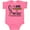 Hot Pink, variant on Inktastic I Wear Blue and Yellow for Myself- Down Syndrome awareness Boys or Girls Baby Bodysuit