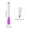 thumbnail image 2 of Dry Erase Marker Pens, 100 Pack Purple Ink Fine Point Low Odor Whiteboard with Eraser Cap, White Pen Rod, 2 of 6