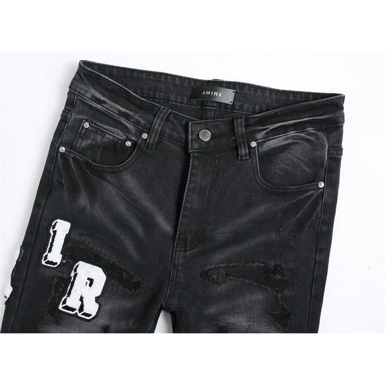 Amiri jeans men's casual printed jeans skinny denim pants Amiri jeans men's casual printed jeans skinny denim pants