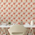thumbnail image 2 of Ambesonne, Springtime Peel & Stick Wallpaper for Home, Art Flowers Cottagecore, 13"x36", Salmon Ceil Blue Peach, 2 of 5