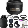thumbnail image 1 of Nikon AF-S DX Nikkor 35mm f/1.8G Objectif + Kit d'Accessoires de Valeur Supérieure 52mm, 1 of 8