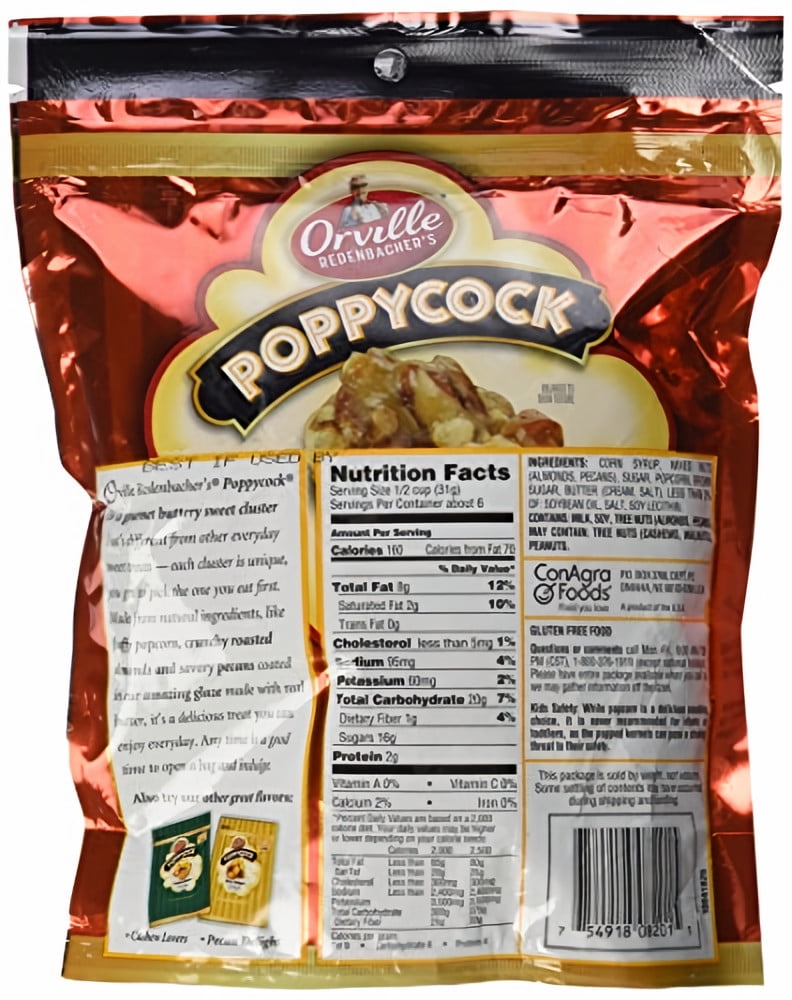 Orville Redenbacher's Poppycock Original Gourmet Popcorn 7 oz (Pack of 5)