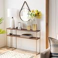 thumbnail image 4 of LuxenHome Set of 2 Distressed Gold and Gray Metal Bottle Vases, 4 of 9