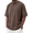 Brown, variant on COOFANDY Men's Cotton T-Shirts Oversized Shirt Short Sleeves Streetwear Loose Fit Summer Tee Tops Washed Basic Unisex Shirts