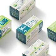 For Good Compostable & Biodegradable Small Trash Bags - White & Green - 4 Gallon - 25 Count