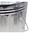 thumbnail image 6 of 2 Pack Galvanized Trash Can w/ Lid Ideal for Trailers - 4 Gallon Steel Mounted Small Outdoor Garbage Can for Home, Office, Bathroom, Kitchen - Fire and Heat Resistant, 6 of 9