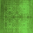 thumbnail image 1 of Ahgly Company Indoor Square Oriental Green Traditional Area Rugs, 5' Square, 1 of 4