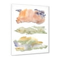 thumbnail image 2 of Designart 'Abstract Orange Blue and Beige Green Clouds' Modern Framed Art Print, 2 of 4