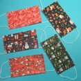 thumbnail image 1 of TZSJ-412-50 - FACE MASK DISPOSABLE CHRISTMAS WITH EAR LOOP ASSORTED (50 pcs/pkg), 1 of 1