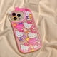 thumbnail image 3 of Sanrio Hello Kitty Cute Cases For iPhone 15 14 13 12 11 Pro Max XR XS 7 8 Plus SE Luxury Cartoon Transparent Cover Lady Girl Y2K, 3 of 5