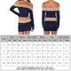 thumbnail image 2 of Conjunto de Top de Manga Larga y Falda Mini de Dos Piezas Sexy con Cuello Descubierto para Mujer (Azul Oscuro S) FLhrweasw Para estrenar, 2 of 9