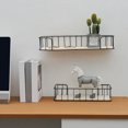 thumbnail image 3 of Floating Shelf Iron Wood - Wall Mounted Bookshelf Bathroom Shelf Rustic Shelf, 3 of 10