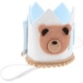thumbnail image 4 of Bear One Birthday Crown 1st Birthday Party Hat Crown Cute Birthday Crown, 4 of 6