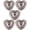 Silver, variant on Vintage Western Style Hear-Shaped Buckle, 5pcs Screw Back Buckle, Screw Back Buttons Cloth Buckle Metal Buckles For Diy Clothes, Bags