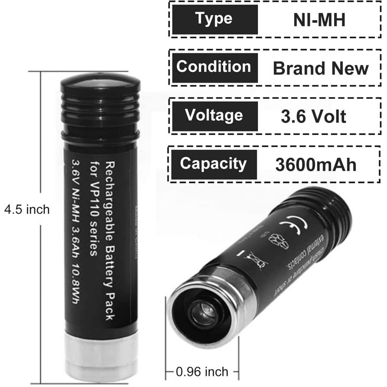 For Black & Decker Versapak 3.6V 3000mAh Ni-MH Battery VP100 VP105 VP110  VP143