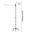 thumbnail image 3 of Upgraded Garden Flag Stand With Shepherd's Hook, 5-Prong Iron Base For 12X18 Inch Flags, Heavy Duty Outdoor Decor For Garden Patio Yard Christmas Clearance Thanksgiving, 3 of 5