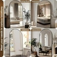 thumbnail image 2 of Anyrose 78.1"x 35" Arched Full Length Mirror Floor Mirror with Stand Wall-Mounted, Black, 2 of 5
