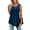 Blue, variant on Gyouwnll Womens Tops Tank Tops For Women Sleeveless Lace Active Tank Tops Ruffle Loose Tunic Blouse Shirt Blouse