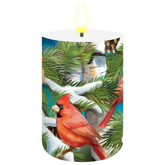 Briarwood Lane Snowy Cardinals Flameless Candle