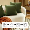 thumbnail image 6 of Fasiaou 1 Packs Leaf Embossed Pillow Cover 3D Quilted Decorative Throw Pillow Covers with Zipper, Modern Couch Bedroom Accent Pillowcases for Home Decor Sofa Living Room, 6 of 6