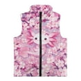 thumbnail image 4 of Pzuqiu Axolotl Sleeveless Vests Casual Clothes for Girls 4T Fashion Soft Zipper Winter Sleeveless Jacket with Pockets Lightweight Fall Winter Clothes for Outdoor Activities, 4 of 7