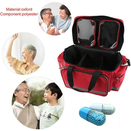 High Capacity First Aid Responder Emergency Medical Bag For Home Travel Office Workplace Child Care Hiking Survival