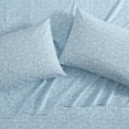 thumbnail image 4 of - King Sheet Set, Crisp & Cool Cotton Percale Bedding with Deep Pockets, Lightweight for Year Round Comfort, Bed Sheets with Matching Pillowcases (Heirloom Ditzy Blue), 4 of 6