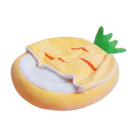 Gardjoe Cat Nest with Removable Cover Warm Enclosed Cat Cave Bed Soft Plush Cushion and Kittens Winter Rest