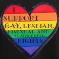 thumbnail image 3 of CafePress - Isupportgayrights Women's Light Pajamas - Women's Short Sleeve Print T-Shirt and Pants Light Cotton Pajama Set, 3 of 7