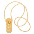 thumbnail image 1 of MasteelfCA 1pc Pearl Messenger Bag Hand-knitted Bag Mini Beaded Lipstick Pearl Pouch, 1 of 7