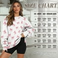 thumbnail image 6 of HELLHERO Bowknot Print Pullover Tops for Women Fall Fashion Crewneck Sweater Oversized Long Sleeve Sweatshirt with Pocket Size L, 6 of 7