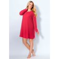 thumbnail image 4 of Dreams & Co. Plus Size Thermal Henley Sleepshirt, 4 of 6