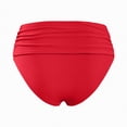 thumbnail image 6 of HCNTES Women's Plus Size High Waisted Bikini Bottom Full Coverage Swim Bottom Bathing Suit Bottom(Red,M), 6 of 6