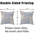 thumbnail image 5 of Modern Paisley Floral Throw Pillow Covers Set of 2 Boho Flower Square 18x18 Inch Pillowcase Vintage Mandala Bohemian Decorative Throw Pillows for Outdoor Patio Garden Car Bedroom Home Decor, 5 of 6