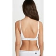 thumbnail image 3 of Calvin Klein Women's Ck One Cotton Unlined Bralette, White, XL, 3 of 6